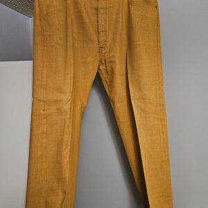 Levi's Slim Straight Jeans in Warm Mustard